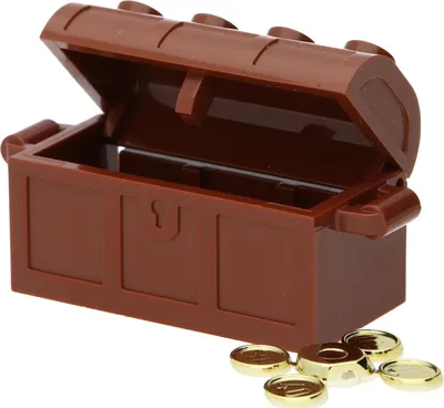 Produktbild von LEGO Schatztruhe mit 4 Goldmünzen
