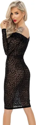 Image de Noir Robe midi S
