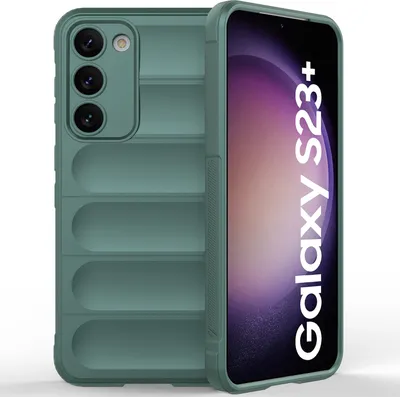 Produktbild von Samsung S23+ Hülle, Weich TPU Silikon Stossfest Anti-rutsch Schutzhülle für Samsung Galaxy S23+ Grün