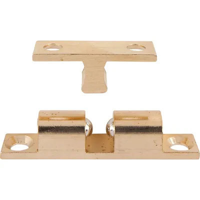 Produktbild von Doppelkugelschnapper, 8 x 43 mm, Messing poliert