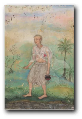 Immagine prodotto di Stampa artistica "Jain asceta sulla riva del fiume" di Basavana – 20x30 cm – non incorniciata
