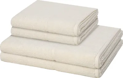Produktbild von Möve for frottana Pearl 2 X Handtuch 2 X Duschtuch im Set Moderner Mix aus Walk- und Zwirnfrottier, Hohe Flauschigkeit und sanfter Massageeffekt, Saugfähig und schnell trocknend