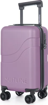 Produktbild von Suitline Clix-Lite - kleiner Koffer abnehmbare Rollen Unter-Sitz Handgepäck Underseat mini Trolley 40x20x25 cm - Größe XS,Flieder