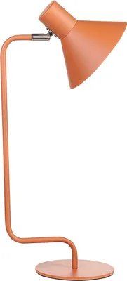 Produktbild von BELIANI Tischlampe Orange Eisen 51 cm Rund Matt mit Kabel Schalter Modern Nachttischlampe für Schlafzimmer Schreibtischlampe für Büro