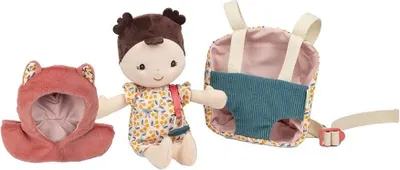 Imagen del producto de Lilliputiens: Muñeca Jeanne y portabebés rosa. Para bebés, color rosa, talla única