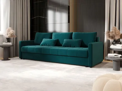 Produktbild von BEDANTE SOFA MOS mit Schlaffunktion ITAKA 39 Türkis Sofa mit Stauraum Bettkasten Wohnzimmersofa Couch Sofa Bettsofa Bettkasten Bettcouch