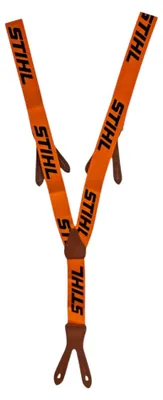 Produktbild von STIHL 00008841511 Kettensäge Hosenträger in Orange, 120 cm Länge, zum Knöpfen