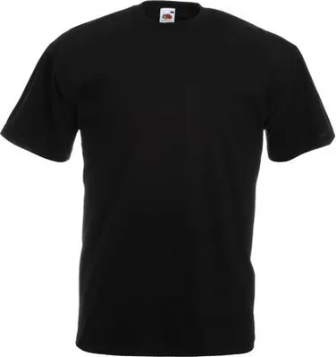 Produktbild von Fruit of the Loom - Valueweight T - Black - 3XL