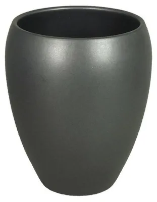 Produktbild von Floran Vase - anthrazit - glanzend - Keramik - 16 x 19 cm