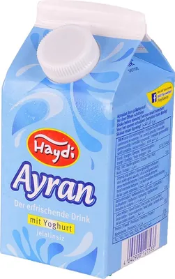 Produktbild von 12 mal 500ml Ayran Joghurt Getränk lange haltbar | Wellness Getränk & Vital Drink | Joghurtdrink High Protein Low Sugar & Lower Carb ohne Zuckerzusatz