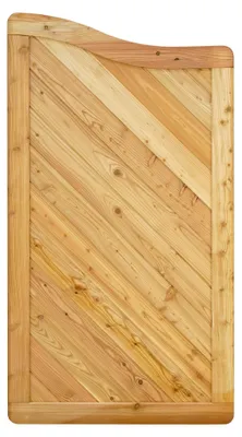 Produktbild von Ligna Gard Sichtschutzzaun Valencia gebogen 90x165 cm Holzzaun Lärche stabiler Rahmen 44x88 mm sehr stabil