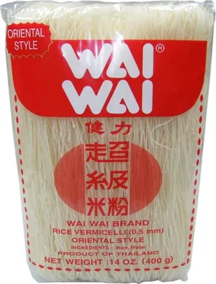 Produktbild von WAI WAI dünne Reisnudeln 400g | Rice Vermicelli 0,5mm | Oriental Style