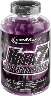Produktbild von IronMaxx Krea7 Superalkaline - 180 Tabletten