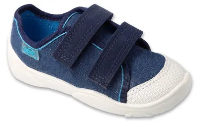 Produktbild von Befado 907P167 Canvas-Sneaker, blau, mit Klettverschluss