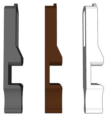 Produktbild von Design Fensterstopper / Fensterkeil für Kippfenster und Terassentüren, Farbe:Braun, Anzahl:1 Stück