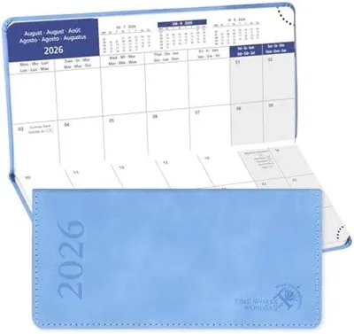 Produktbild von Kalender 2026 mit Monatsübersicht und Lesebändchen