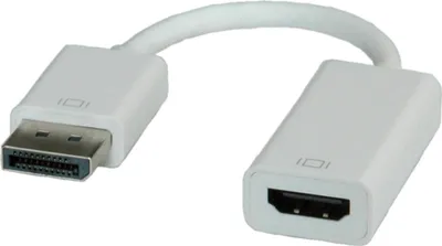 Produktbild von ROLINE DisplayPort-HDMI Adapter, DP Stecker-HDMI Buchse
