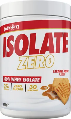 Produktbild von Per4m Whey Isolate Zero (900g) Caramel Biscuit - Eiweiße - Molkenprotein-Isolat