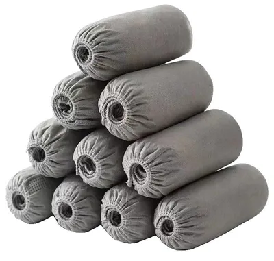 Productafbeelding van Wegwerp schoenovertrekken, waterdicht, antislip, grijs, 100 stuks