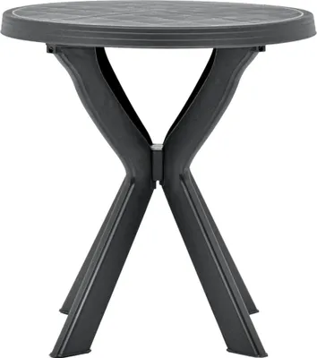 Produktbild von vidaXL Bistrotisch Anthrazit Ø70 cm Kunststoff