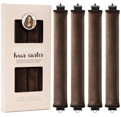 Obrázek produktu pro SOHO Heatless Hair Curlers – noční natáčky bez tepla, hnědé