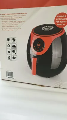 Image de FCB Friteuse à air chaud 3l 1.300W, noir/rouge A-Ware