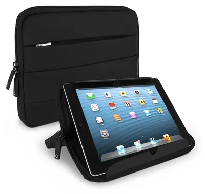 Immagine prodotto di Custodia universale CELLONIC in nylon nero per tablet da 10,1 pollici - Cover protettiva con bolle antiurto con supporto leggio, idrorepellente, anti-shock, astuccio, sleeve per erader/laptop