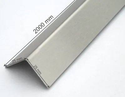 Produktbild von Edelstahlwinkel Eckschutz Ecken Schutz Kantenschutz-winkel 2000 x 25 x 25mm V2A Winkelblech Edelstahl