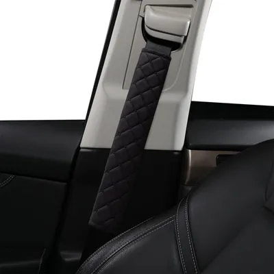 Obrázek produktu pro Ochranné polštářky na bezpečnostní pásy, 2 kusy, černá barva, 33 cm