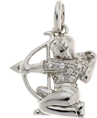Produktbild von JOBO Anhänger Sternzeichen Schütze 925 Sterling Silber rhodiniert mit Zirkonia