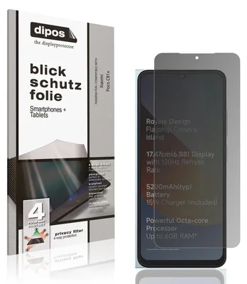 Produktbild von Blickschutzfolie für Xiaomi Poco C81x matt Schutzfolie Folie Display Schutz dipos