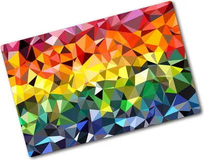 Produktbild von Tulup Glas Herdabdeckplatte - 80x52 cm - Glaskeramikkochfeld-Abdeckung Spritzschutz Glasabdeckplatte - Einteilig - Kunst: Modern & Klassisch - Geometrische Figuren - Mehrfarbig