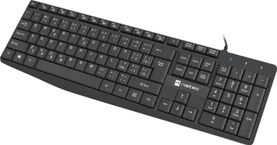 Produktbild von Natec Tastatur Nautilus 2/Wireless USB/CZ-SK layout/Schwarz