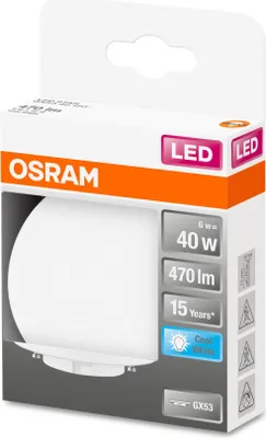 Image de LEDVANCE 4058075433465 LED bulb Cool white 4000 K 4.9 W GX53 F