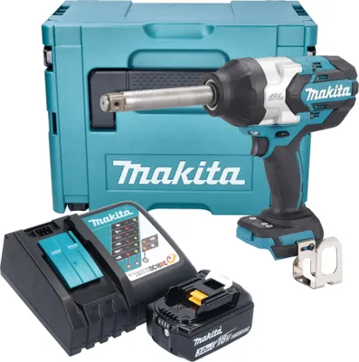 Image de Clé à chocs sans fil Makita DTW 1005 RF1J 18 V 1360 Nm 3/4" Brushless + 1 batterie 3,0 Ah + chargeur + Makpac