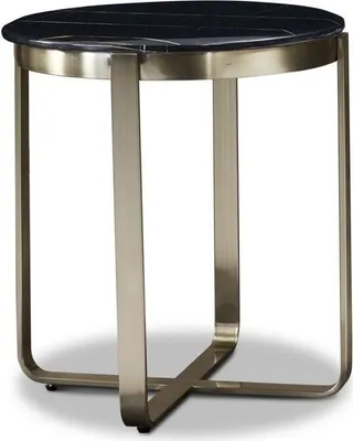 Immagine prodotto di Tavolino rotondo Tavolino da caffè in acciaio inox Mobili di lusso Tavoli rotondi da salotto