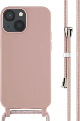 Immagine prodotto di Custodia in silicone imoshion con cinturino iPhone 13 Mini - Rosa sabbia