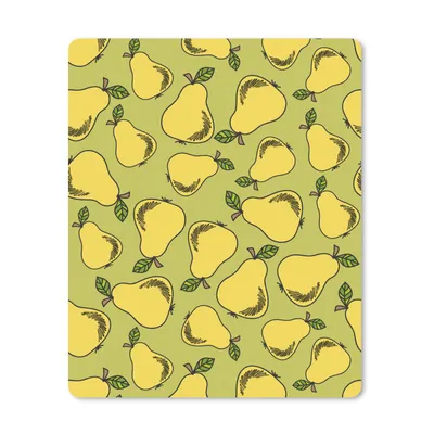 Produktbild von MuchoWow® Mauspad Mousepad Birne - Obst - Muster 19x23 cm - Mousepads - Maus Mat - Pad - Mausunterlage - Mauspads - Spielen