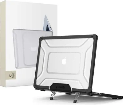 Zdjęcie produktu dla Tech-Protect Smartshell Pro Macbook Air 13 M2 / M3 / M4 / 2023-2025 Black/Clear