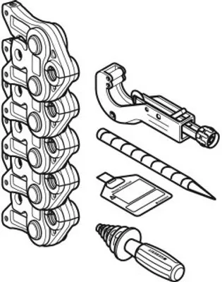 Produktbild von Geberit 690254001 Mepla Pressbackenset d20-50