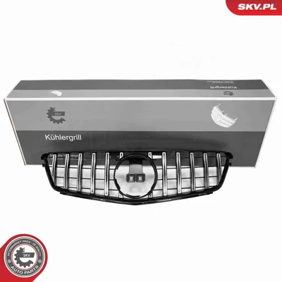 Obrázok produktu pre ESEN SKV 66SKV513 Mriežka chladiča, predná mriežka, vhodná pre MERCEDES-BENZ trieda C, sedan (W204), strieborná