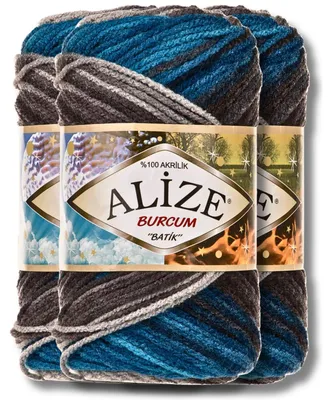 Produktbild von Alize 3x 100g Burcum Batik Wolle mit Farbverlauf, Häkeln, Stricken (4200)