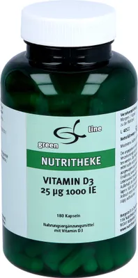 Produktbild von VITAMIN D3 25 Ug 1000 IU, 180 St KAP