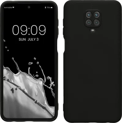 Produktbild von kwmobile Hülle kompatibel mit Xiaomi Redmi Note 9S / 9 Pro / 9 Pro Max Hülle - gummierte TPU Silikon Handyhülle - Schutzhülle für kabelloses Laden -