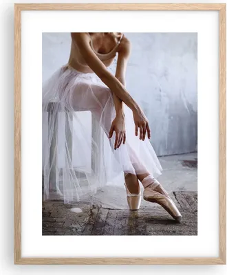 Produktbild von Gerahmtes Poster - Rahmen in heller Eiche - Ballerina Ballett Studio - 40x50 cm - Wand Bild - Wanddeko - Wandbilder - Kunstposter - Wandposter - Bilderrahmen - Bilder - Kunstdruck - P2NPA40x50-4970