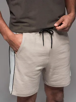 Obrázek produktu pro Ombre Clothing Pánské teplákové kraťasy Yussra béžová XL