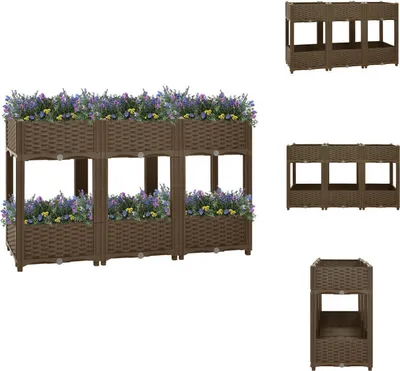 Produktbild von vidaXL Hochbeet 120x40x71 cm Polypropylen -  Blumentöpfe & Pflanzgefäße