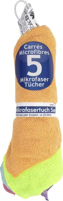 Produktbild von Broszio Sauber Meister Mikrofasertücher 5 Stück, 20 x 20 cm