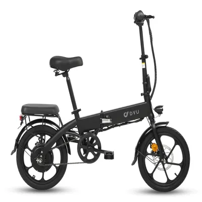 Produktbild von DYU A1F 16" Elektrisches Fahrrad - 250W Motor 36V7.5Ah Batterie 30KM Reichweite - Schwarz
