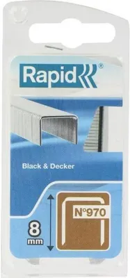 Obrázok produktu pre Rapid 40109550, Balík svoriek, 8 mm, 1100 svoriek, Upevnenie, Kovová